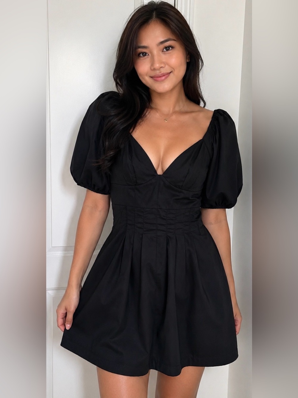 En saison Mini Black Dress